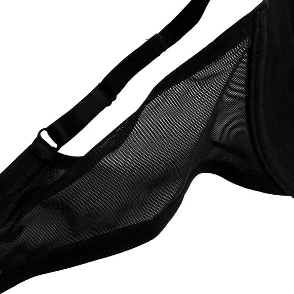 Breezies Womens Padded Bra Size 36D Solid Black Adjustable Strap Wired - Picture 10 of 16